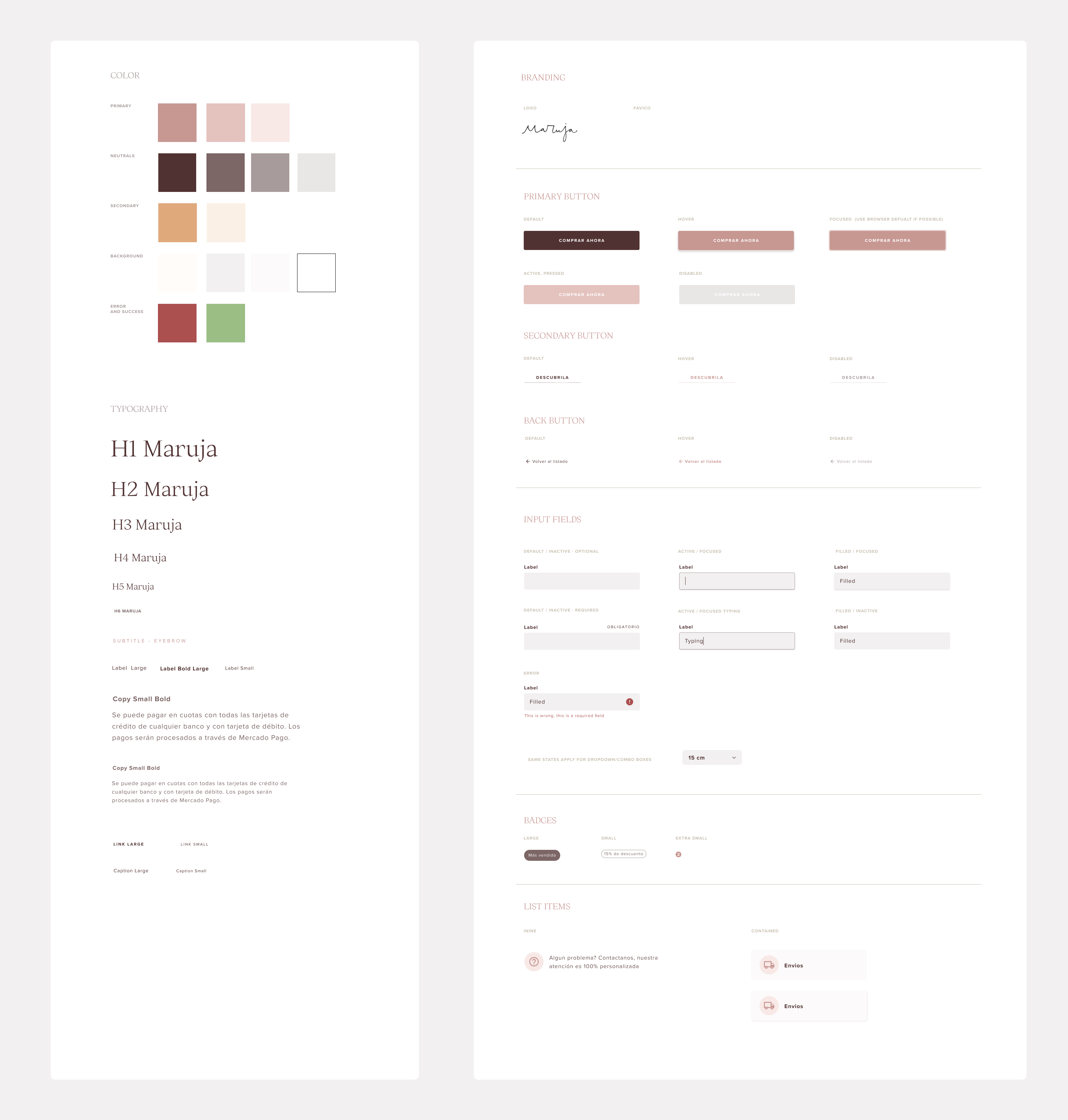 Small screen mockups